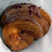 Raspberry croissant from Pierre Herme in Paris. Photo by alphacityguides.
