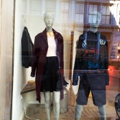 Window display at American Two Shot in New York. Photo by alphacityguides.