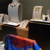 Accessory display at Hermès in Paris. Photo by alphacityguides.