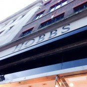 Store front at Hobbs in London. Photo by alphacityguides.
