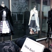 Japanese fashion at gothic Shop H. Naoto in Tokyo. Photo by alphacityguides.