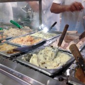 Cream cheese selection at Murray's Bagel in New York. Photo by alphacityguides.