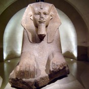Egyptian exhibit at the louvre.