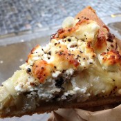 Goat cheese and red onion foccacia at The Albion in London. Photo by alphacityguides.