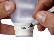 humangear GoToob travel bottle collar label. Photo by humangear.